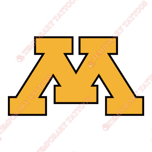 Minnesota Golden Gophers Customize Temporary Tattoos Stickers NO.5100